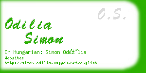 odilia simon business card